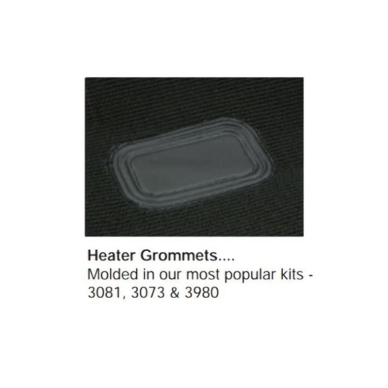 Carpet Kit, 7 Piece, for Beetle 58-68, Black, Compatible with