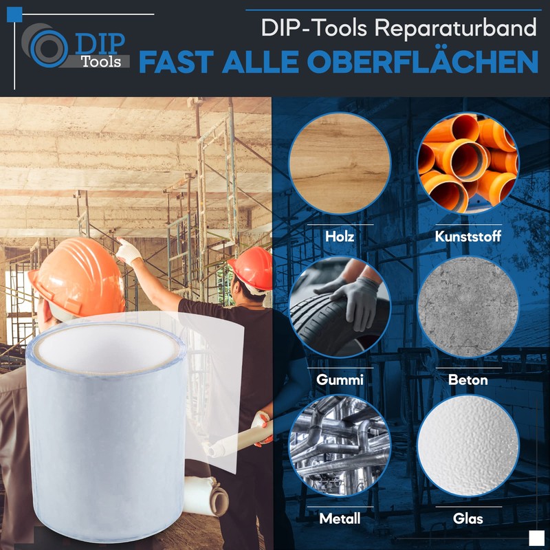 DIP Tools Innovative Waterproof Repair Tape for Pool, Home, Gutter