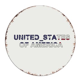 United States Of America Metal Signs Outdoor 12x12 Inch Round Hanging Living Room Pubs Club Patio Home Décor Metal Plaque Country Flag Patriotic Wall Art Plaques for Bedroom