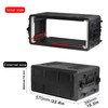 ROOMEDAL Rack Case, 4U Rack Case Shallow 12" Depth, 19"