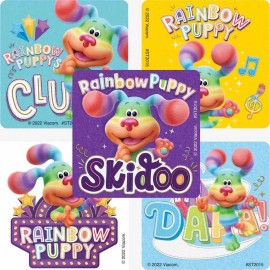 Nickelodeon 25 Blues Clues & You Skidoo Rainbow Puppy Stickers Party Favors Teacher Supply