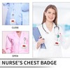 DOOCECIY 7-Piece Nurse Badge Reel Set, Badge Holders for Nurses