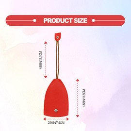 2PCS reative Pull-Out Key Case Cover - Car Key Pouch Stylish Creative Key Wallets Car Key Protector, Leather Protective Pull Out Key Case, Universalfor Most Car Models (Red)