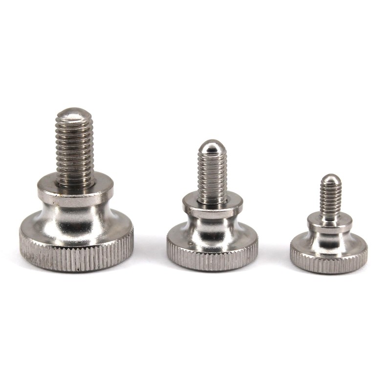 (10 Stück) M3x8mm Schrauben 304 Edelstahl Flacher Rändelschrauben