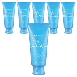 Senka All Clear Double Wash A Cleansing Foam, 120g, 6 pieces / 센카 올 클리어 더블 워시 A 클렌징 폼, 120g, 6개
