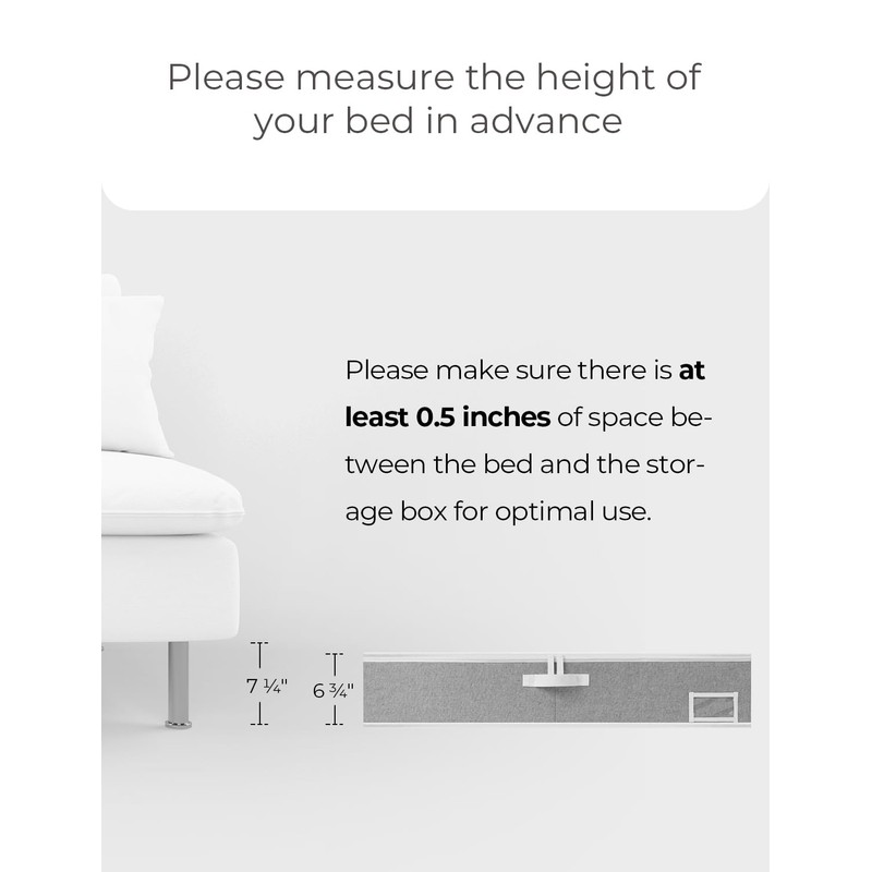 StorageWorks Extra Large Under Bed Storage Containers with Handles and