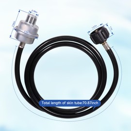 Propane Fuel Filter F273699 with 6FT Adapter Hose and QCC1/Type1 Adapter for Buddy Heater Connect 20-45lb Propane Tanks