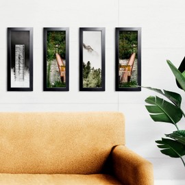 LaVie Home 4x10 Picture Frame Black, Panoramic Picture Frame for Wall Decoration, Classic Black Minimalist Style Suitable for Decorating Houses, Offices, Hotels（1 Pack）