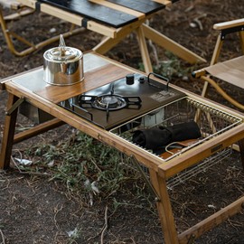 Naturehike Camping Gas Stove for IGT Table, Folding Isobutane Stove with Carry Bag, Portable Camp Stove for Outdoor Car Camping Cooking Tailgating