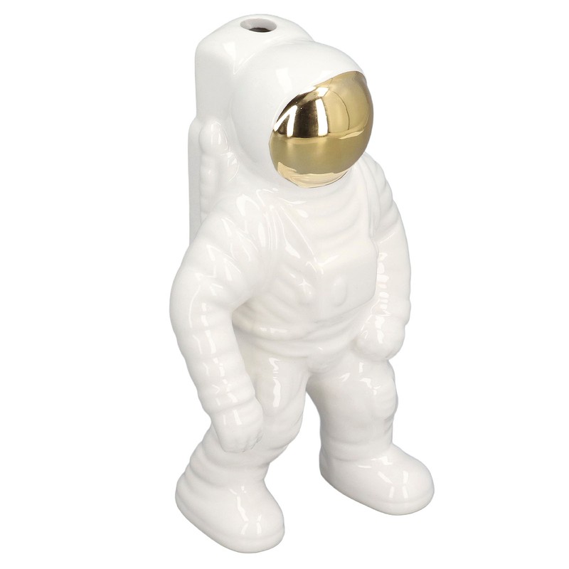 Ceramic Space Man Astronaut Figure Statue Modern Space Man Vase