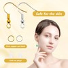 Set of 200 Earrings, Triangular and Ear Hooks, Teardrop Shape,