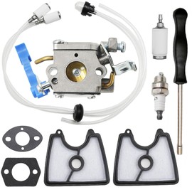 SYOWADA 590460102 carburetor replacement for Husqvarna 125B 125BX 125BVX Leaf Blower Trimmer, 545081811 carb replacement for Zama C1Q-W37 with 545112101 air filter 545109601 Airbox Cover