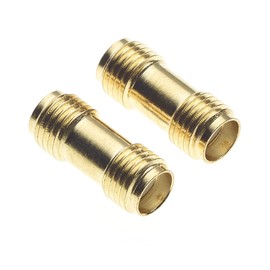 SMA Socket To SMA Socket Coupler RF Adaptor, Gold Plated - Excellent Transmission, Excellent Connector, And Coaxial Cable Extender - Pack Of 2