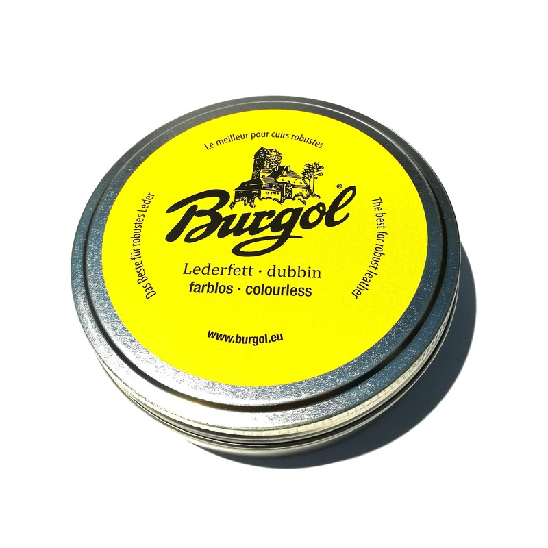 Burgol Lederfett dubbin farblos 100ml Blechdose