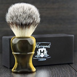 Imitation Horn Shaving brush with SYNTHETIC HAIR SHAVING BRUSH for MEN'S .COMES in A DESIGNER BOX
