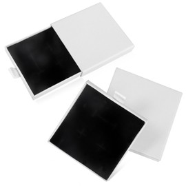 KufaerBeam 2 PCS Jewelry Gift Boxes, Jewelry Gift Display Storage Box, Rectangle Necklace Box, Cardboard Jewellery Gift Boxes, for Christmas Birthday Wedding Anniversaries Present(white)