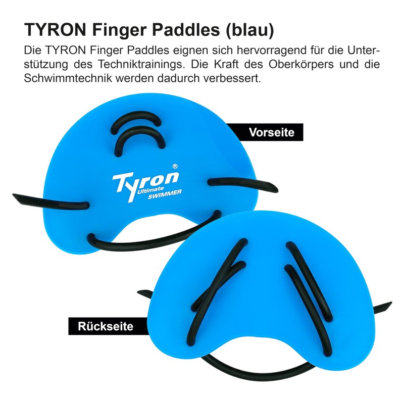 Tyron Finger Paddles (Blue)
