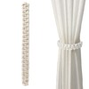 Vesaneae 4 PCS Braided Curtain Tiebacks, Hand Woven Boho Curtains