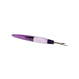 Craft County Seam Rippers – Large and Small Purple – Remove and Undo Seams and Stitches – Plastic Handle – Metal Tip