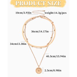 KGDUYC Women's necklace gold ladies, golden chain, gold jewellery, stainless steel chain, women's stainless steel chain, women's snake chain, stackable necklace, women's jewellery, punk necklace