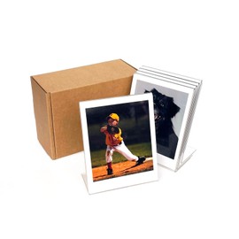 LAGIPA 3.5 x 4.25” Polaroid Picture Frame for Now i-Type/600/SX-70, Acrylic Picture Frame for Polaroid OneStep+/Instax Wide 300/200/210/ Films, Desktop Display (5 Pack)