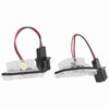 Pair of LED License Plate Lamp White Light 34100S0A013 Fit