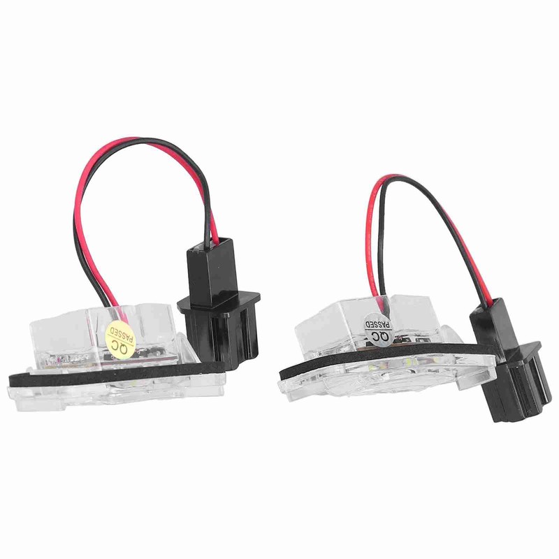 Pair of LED License Plate Lamp White Light 34100S0A013 Fit