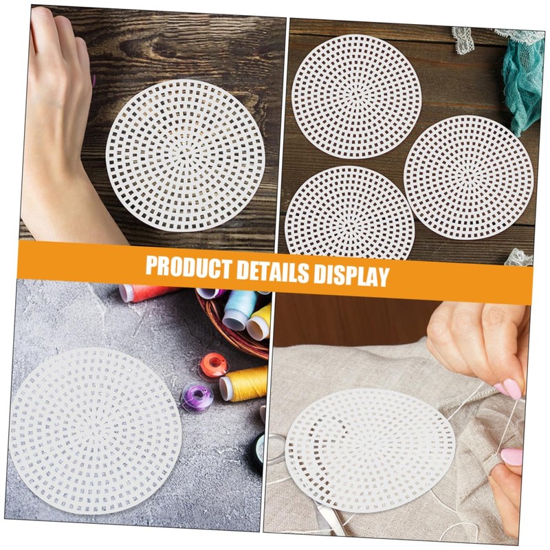 CORHAD Durable Crafting Quilting Sheets 12pcs Circular Grid Panels Mesh
