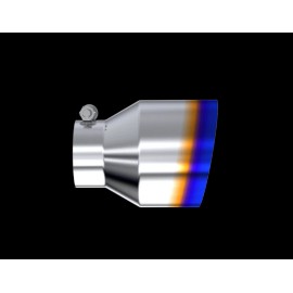 MBRP T5184BE MBRP T304 Stainless Steel Burnt End Angle Cut Exhaust Tip