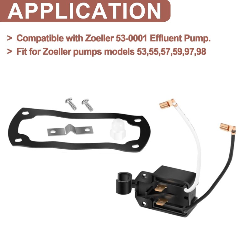 YMT 004892 Effluent Pump Switch Mechanical Switch Assembly with Gasket