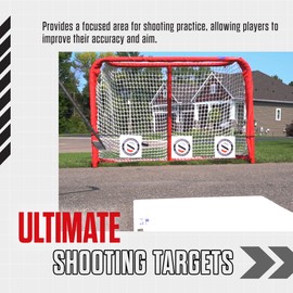 Snipers Edge Hockey - Shooting Targets - Fits Inside Goal, Improve Accuracy On or Off The Ice, Long Lasting Durability with Impact Resistant Vinyl