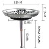 Blanco125555 Sink Strainer Basket 82 mm Can Replace with Spigot