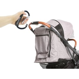 HUJOM Stroller Hooks 2 Pcs Large Carabiner Clips for Hanging Diaper Bags