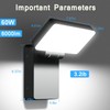 Juyace 60W Led Outdoor Wall Park Flood Light Modern Exterior