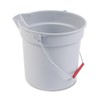 Rubbermaid BRUTE Bucket (S), 3.7 gal (9.5 L), Gray FG296300GRAY