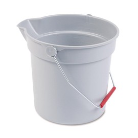 Rubbermaid BRUTE Bucket (S), 3.7 gal (9.5 L), Gray FG296300GRAY