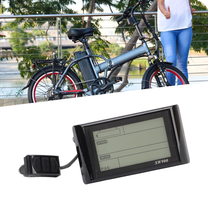 Asixxsix Electric Bike SW900 Panel, 24V 36V 48V 60V LCD