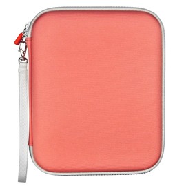 JIAMEIXING Card Holder for YOTO Player Cards - 120 Pockets Portable Binder with Zipper, Carry Strap & Sleeves for Yoto Player/Mini Audiobook Cards, Travel-Friendly Hard Storage Organizer(Pink)