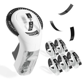 VolenGo Embossing Device 3D Labelling Device Starter Set for Home and Craft and Hobby Projects Black with 5 Label Strips Labelling Device Starter Set