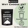 Potassium Carbonate 2lb by Essencea Pure Bulk Ingredients | 100%