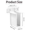 8 Pack Wire Shelf End Brackets,Heavy Duty White Plastic Closet