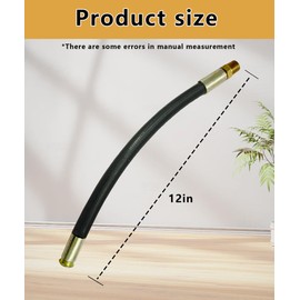 12 inch Power Washer Pulse Hose (3000psi) Compatible With Excell Devilbiss XR VR Series XC/XR2600 3/8 Inch.