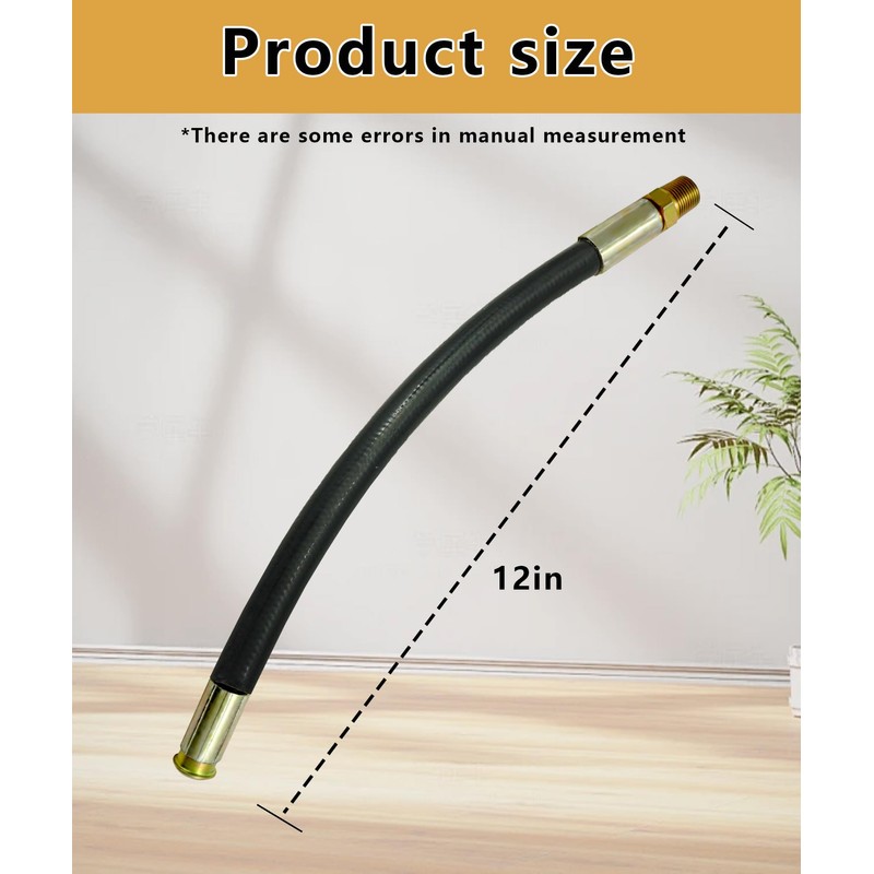 12 inch Power Washer Pulse Hose (3000psi) Compatible With Excell