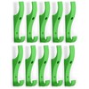 TOUGHOOK Unbreakable Plastic Safety Coat Hooks 10 Pack FERN (Green)