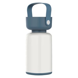 RiverLux LED Outdoor Portable Cordless Table Lamp with Handle, Rechargeable Battery, Stepless Dimmer, Waterproof Hanging LED Lantern for Camping Bedroom Balcony Table, White and Blue