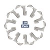 Pack Stas Shapes Hooks for Picture Rails Chrome/Silver