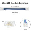 Clearhill 10mm 4Pin 10Pcs RGB LED Strip Connectors,Double-Ended Strip to