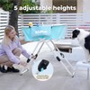 KITPLUS Elevated Dog Bathtub, 5 Height Adjustable Portable Dog Wash