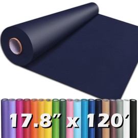 PerkHomy 17.8" x 1,440" (120') Navy Blue Kraft Paper Roll for Craft Bulletin Board Paper Kids Art Table Covering Crafting Gift Wrapping Bouquet Packing Parcel 80GSM 55LB (Navy Blue, 17.8" x 120')