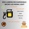 Railhead Gear 600 LUMENS Rechargeable Micro LED Work Light, Adjustable